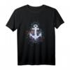 Bunte Farbspritzer Anker T-Shirt - Symbol Hoffnung, Liebe & Meer für Segler, Kapitäne & Wasserliebhaber
