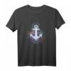 Bunte Farbspritzer Anker T-Shirt - Symbol Hoffnung, Liebe & Meer für Segler, Kapitäne & Wasserliebhaber