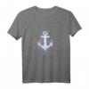 Bunte Farbspritzer Anker T-Shirt - Symbol Hoffnung, Liebe & Meer für Segler, Kapitäne & Wasserliebhaber