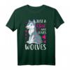 Lustiges Mädchen mit Aufschrift 'Just a Girl Who Loves Wölfe' T-Shirt – Perfektes Geschenk für Wolf- und Tierliebhaber aller Altersgruppen