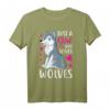 Lustiges Mädchen mit Aufschrift 'Just a Girl Who Loves Wölfe' T-Shirt – Perfektes Geschenk für Wolf- und Tierliebhaber aller Altersgruppen