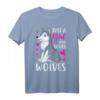 Lustiges Mädchen mit Aufschrift 'Just a Girl Who Loves Wölfe' T-Shirt – Perfektes Geschenk für Wolf- und Tierliebhaber aller Altersgruppen