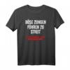 Lustiges T-Shirt mit Spruch ‚Böse Zungen führen zu Streit, gute führen zum Orgasmus‘ – Originelles Geschenk für Männer und Frauen zu Geburtstag, Muttertag, Vatertag & Weihnachten