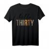 Hello Thirty Damen T-Shirt mit Leopardenmuster – Perfektes Geschenk zum 30. Geburtstag für Frauen und Männer, geeignet für Partys und Feiern