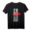 Er heiratet, wir sind nur zum Saufen hier T-Shirt – Lustiges Hochzeitsgeschenk für Trauzeugen und Freunde