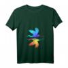 Farbenfrohes Damen Kranich T-Shirt mit Origami Vogel - Perfekt als Geschenk für Familie, Freunde, Weihnachten & Geburtstag