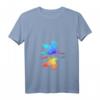 Farbenfrohes Damen Kranich T-Shirt mit Origami Vogel - Perfekt als Geschenk für Familie, Freunde, Weihnachten & Geburtstag