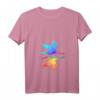 Farbenfrohes Damen Kranich T-Shirt mit Origami Vogel - Perfekt als Geschenk für Familie, Freunde, Weihnachten & Geburtstag