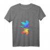Farbenfrohes Damen Kranich T-Shirt mit Origami Vogel - Perfekt als Geschenk für Familie, Freunde, Weihnachten & Geburtstag