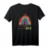 Geburtstags T-Shirt 1974 mit Regenbogen - Buntes Retro Kunst Outfit für Jubiläum, Party & Feierlichkeiten