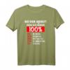 Bei der Arbeit gebe ich immer 100% Arbeitseinteilung T-Shirt – Lustiges Geschenk für Berufstätige für Geburtstag, Muttertag, Vatertag & Weihnachten