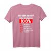 Bei der Arbeit gebe ich immer 100% Arbeitseinteilung T-Shirt – Lustiges Geschenk für Berufstätige für Geburtstag, Muttertag, Vatertag & Weihnachten