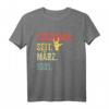 HapDog Geschenk für Mann & Frau - Legendär seit März 1981 Geburtstags-T-Shirt, lustiges Geschenk für 40-Jährige, Familie & Freunde