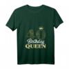 Damen HapDog Geschenk Jahrgang 1983 Birthday Queen Krone T-Shirt mit V-Ausschnitt – Perfekt für die Party & als Überraschung