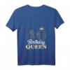 Damen HapDog Geschenk Jahrgang 1983 Birthday Queen Krone T-Shirt mit V-Ausschnitt – Perfekt für die Party & als Überraschung