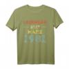 HapDog Geschenk für Mann & Frau - Legendär seit März 1981 T-Shirt für Geburtstagsfeier & Familiengeschenk