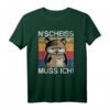 N Scheiss muss Ich Lustiges Eule Kaffee Büro T-Shirt – Perfektes Geschenk für Morgenmuffel und Freunde mit Humor