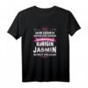 Jasmin Vorname Königin Lustiges Namens-T-Shirt für Frauen – Humorvolles Geschenk zum Geburtstag, Weihnachten, Muttertag oder Namenstag