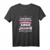 Jasmin Vorname Königin Lustiges Namens-T-Shirt für Frauen – Humorvolles Geschenk zum Geburtstag, Weihnachten, Muttertag oder Namenstag