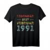 Legendär seit Februar 1991 - Lustiges 30. Geburtstag T-Shirt für Mann & Frau als Geschenkidee