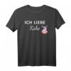 Ich liebe Kühe - Landwirtschaft Damen T-Shirt als Geschenk für Bäuerinnen, Kuhliebhaberinnen und Landwirtinnen zu Geburtstagen, Weihnachten & Muttertag