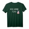 Ich liebe Kühe - Landwirtschaft Damen T-Shirt als Geschenk für Bäuerinnen, Kuhliebhaberinnen und Landwirtinnen zu Geburtstagen, Weihnachten & Muttertag