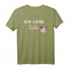 Ich liebe Kühe - Landwirtschaft Damen T-Shirt als Geschenk für Bäuerinnen, Kuhliebhaberinnen und Landwirtinnen zu Geburtstagen, Weihnachten & Muttertag