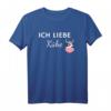 Ich liebe Kühe - Landwirtschaft Damen T-Shirt als Geschenk für Bäuerinnen, Kuhliebhaberinnen und Landwirtinnen zu Geburtstagen, Weihnachten & Muttertag