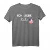 Ich liebe Kühe - Landwirtschaft Damen T-Shirt als Geschenk für Bäuerinnen, Kuhliebhaberinnen und Landwirtinnen zu Geburtstagen, Weihnachten & Muttertag