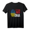 DNA Blut Ukraine Flagge Land Staat Fingerabdruck Geschenk T-Shirt – Patriotisches Familiengeschenk für Jubiläen, Weihnachten & Geburtstage