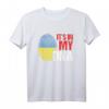 DNA Blut Ukraine Flagge Land Staat Fingerabdruck Geschenk T-Shirt – Patriotisches Familiengeschenk für Jubiläen, Weihnachten & Geburtstage