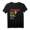Lustiges 50. Geburtstag T-Shirt für Mann & Frau - Legendär seit 1971 Geschenk zum Jubiläum, Geburtstagsparty & mehr