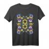 Ukrainisches Blumen T-Shirt im Vintage-Style mit Stiefmütterchen & Sonnenblumen – Perfektes Geschenk für Geburtstag, Jahrestag & Unabhängigkeitstag