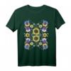 Ukrainisches Blumen T-Shirt im Vintage-Style mit Stiefmütterchen & Sonnenblumen – Perfektes Geschenk für Geburtstag, Jahrestag & Unabhängigkeitstag