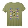 Ukrainisches Blumen T-Shirt im Vintage-Style mit Stiefmütterchen & Sonnenblumen – Perfektes Geschenk für Geburtstag, Jahrestag & Unabhängigkeitstag