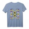 Ukrainisches Blumen T-Shirt im Vintage-Style mit Stiefmütterchen & Sonnenblumen – Perfektes Geschenk für Geburtstag, Jahrestag & Unabhängigkeitstag