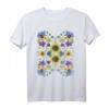 Ukrainisches Blumen T-Shirt im Vintage-Style mit Stiefmütterchen & Sonnenblumen – Perfektes Geschenk für Geburtstag, Jahrestag & Unabhängigkeitstag