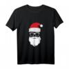 Lustiges Weihnachtsmann Langarmshirt mit Mütze, Sonnenbrille und Bart – Perfektes Geschenkidee für Familie, Freunde und Partner zum Fest