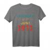 50. Geburtstag T-Shirt für Mann und Frau - Legendär seit Juni 1971 Geschenk zum 50. Geburtstag, perfekt für Feier und Party