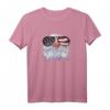 Adler mit USA Flagge Sonnenbrille T-Shirt - Patriotisches Amerika Outfit für 4th of July, Independence Day & US Feiertage
