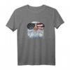 Adler mit USA Flagge Sonnenbrille T-Shirt - Patriotisches Amerika Outfit für 4th of July, Independence Day & US Feiertage