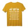 18. Geburtstag T-Shirt - Lustiges Spruchshirt für den Sohn mit Humor zum 18. Geburtstag