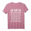 18. Geburtstag T-Shirt - Lustiges Spruchshirt für den Sohn mit Humor zum 18. Geburtstag