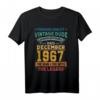 Herren & Damen Made in 1967 Gifts - 56. Geburtstag Vintage T-Shirt für Männer und Frauen, Geburtstagsgeschenk für 1967 Geborene
