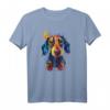 Dackel Hund für Dackel Mama T-Shirt - Süßes handgezeichnetes Design, perfekt für Dackel Frauchen und Herrchen