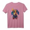 Dackel Hund für Dackel Mama T-Shirt - Süßes handgezeichnetes Design, perfekt für Dackel Frauchen und Herrchen