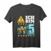 Kinder Bagger T-Shirt zum 5. Geburtstag – Lustiges Baustellen-Design für Jungen, Geburtstagsgeschenk für kleine Bauarbeiter