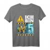 Kinder Bagger T-Shirt zum 5. Geburtstag – Lustiges Baustellen-Design für Jungen, Geburtstagsgeschenk für kleine Bauarbeiter