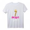 Kinder 7. Geburtstag Mädchen T-Shirt mit Krone - Süßes Geschenk für Geburtstagsparty & Erinnerung