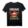 Frohe Weihnachten Outfit für Familie Rentier Santa - Lustiges festliches T-Shirt für Weihnachten, Kinder, Eltern und Großeltern